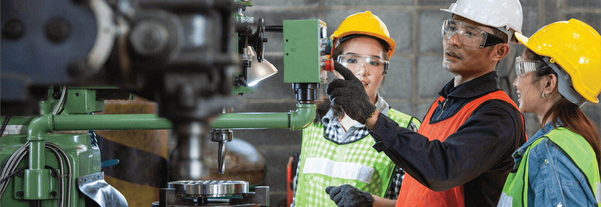 Industrial mining plant shot from a distance