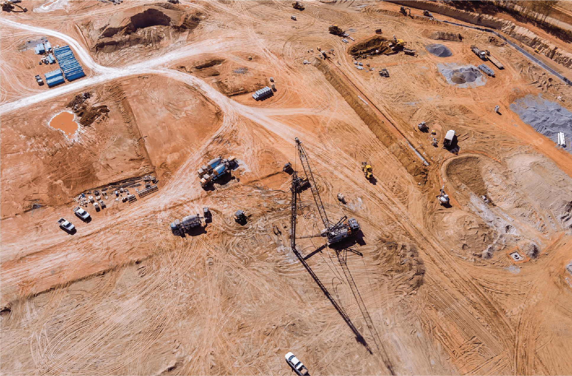 Open-pit mining operation demonstrating Exminco's engineering, operational excellence and project support expertise across Africa