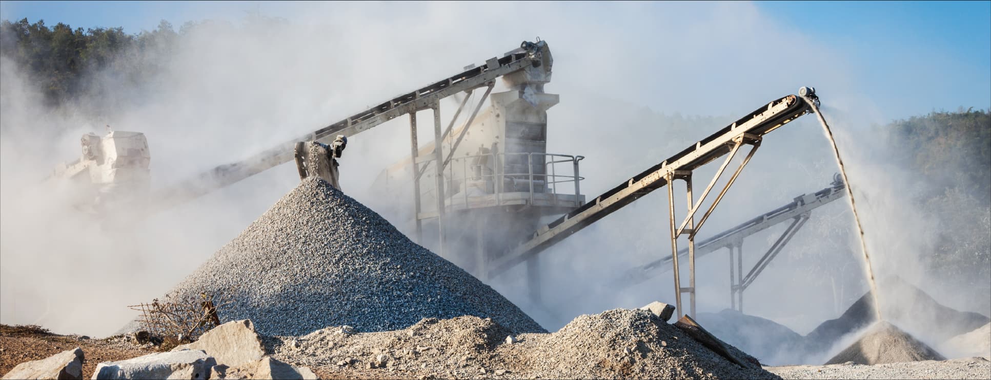 Image of a mineral processing plant